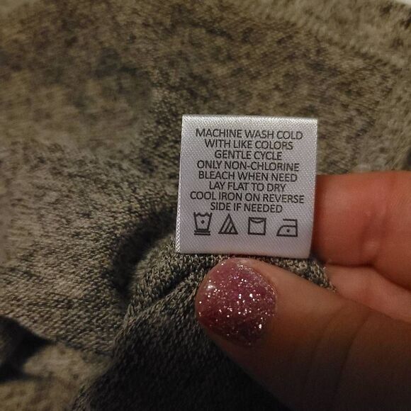 Adrienne Vittadini | Women's Cowl-Neck Sweater Grey | Medium - Picture 9 of 9